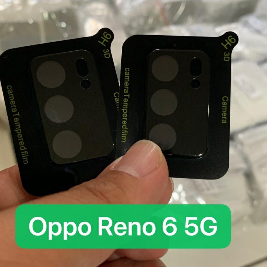 OPPO RENO 6 5G RENO 6 4G RENO 5 RENO 5 5G TEMPERED GLASS KAMERA FRAME BLACK PREMIUM TEMPRED KACA CAM