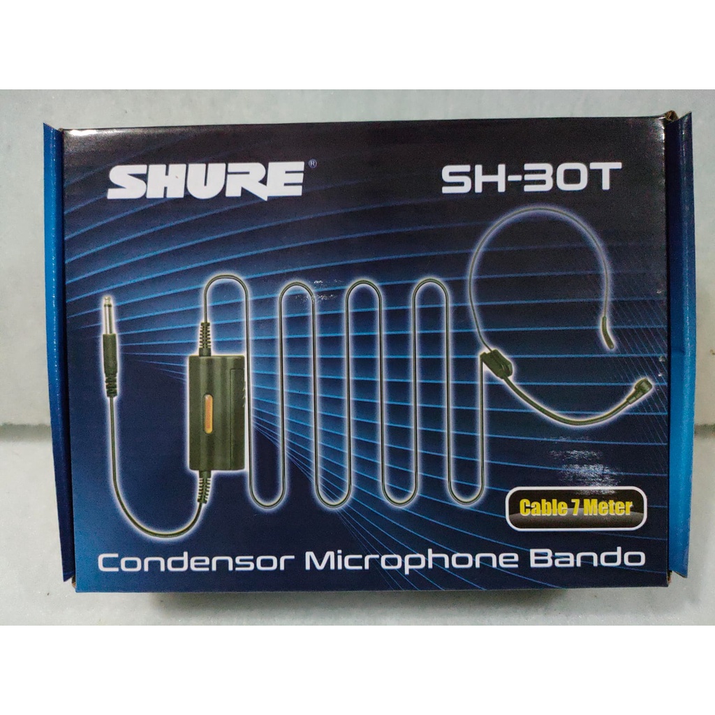 mic /microphone BANDO kabel shure SH-30T PANJANG KABEL 7 METER