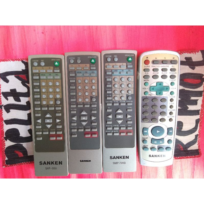 Remot sanken Dvd vcd player original terlengkap