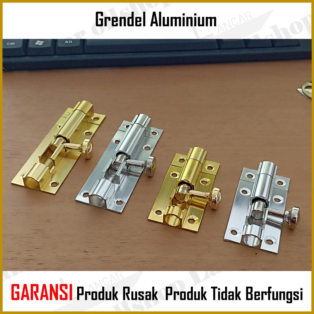 Grendel Pintu Rumah aluminium 2 inch / Slot Pintu Rumah / Slot Jendela