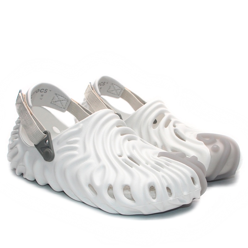 Crocs Pollex / Sandal Unik / Sandal Keren / Sandal Fashion / Sandal Pria dan Wanita / Crocs Unisex - White