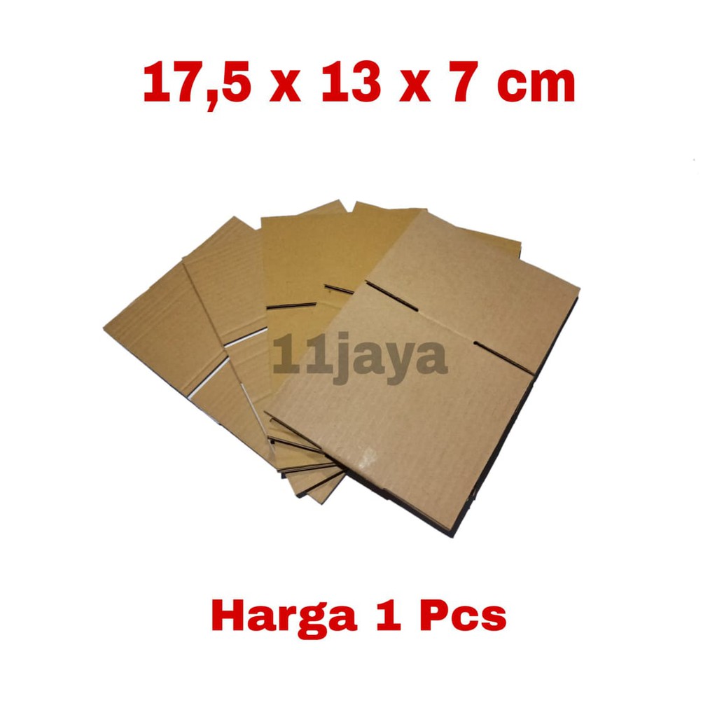 KARDUS PACKING POLOS UKURAN 17,5 x 13 x 7 CM HARGA 1 PCS