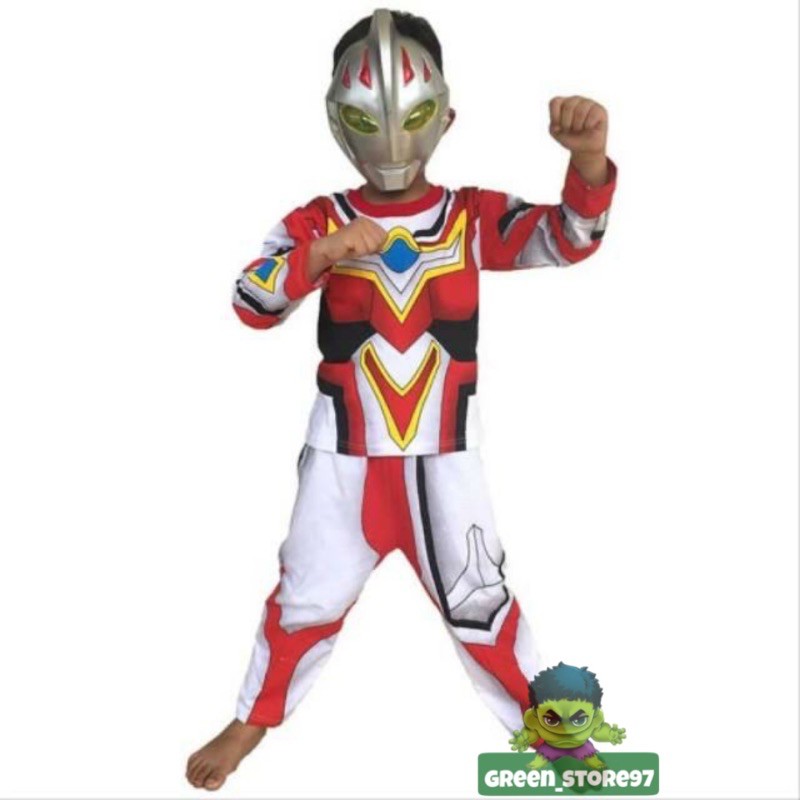 kostum ultramen anak laki-laki / ultramen pakai topeng