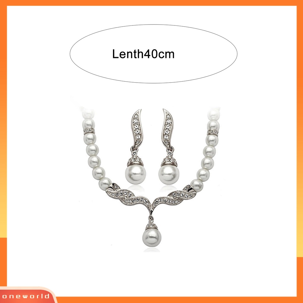 Set Perhiasan Kalung Anting Bentuk Unik Bahan Alloy Untuk Pesta