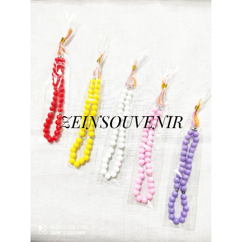 Tasbih doff/bening mini kemasan plastik