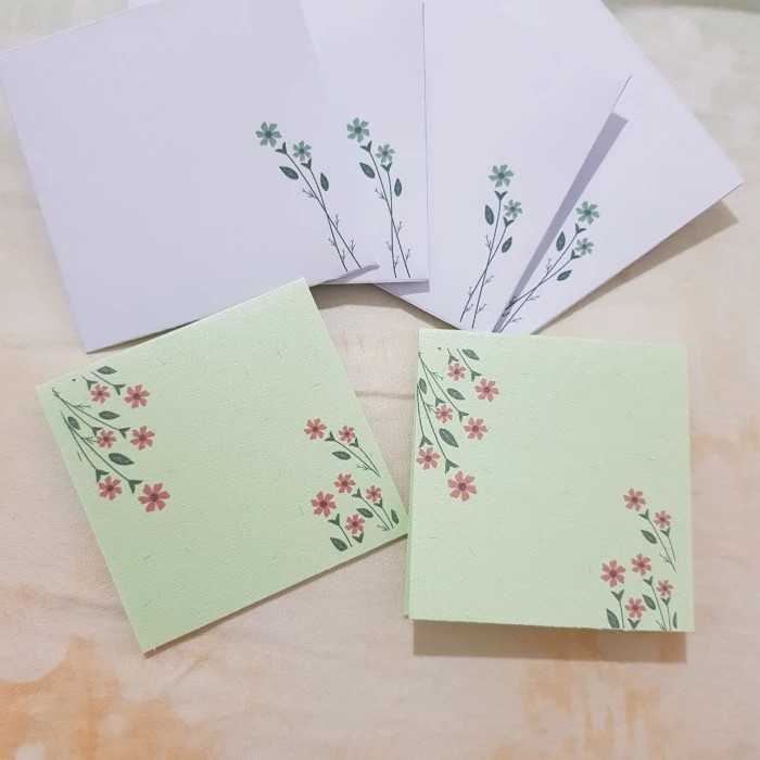 Kartu ucapan kosong/kartu ucapan custom handmade murah - Daisy Green