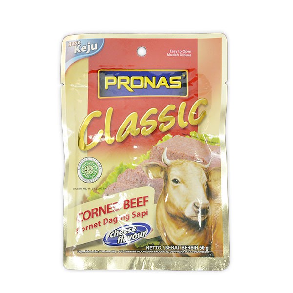 

Pronas Corned Beef Cheese Sch 50Gr