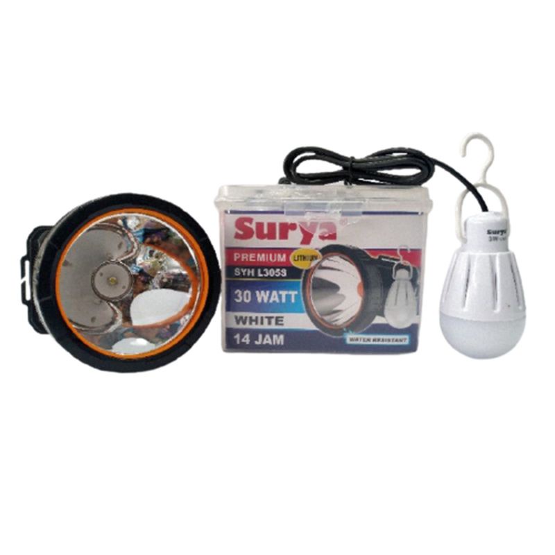 Senter Kepala / Head Lamp Surya SYH-L305S Putih 30W