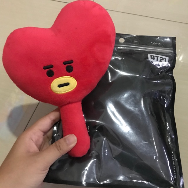 Official BT21 Plush Hand Mirror Tata