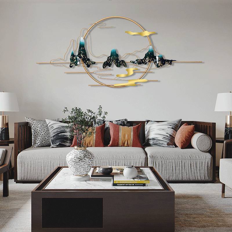 Hisan Dinding Dekorasi Dinding Kamar Tidur Ruang Tamu Kamar Kaligrafi Besar Mewah Besi Elegan