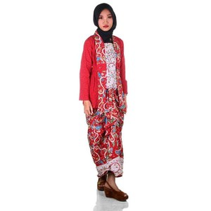 Setelan RNB Kebaya Embos Kutubaru + Rok Batik Rimple Kinanti