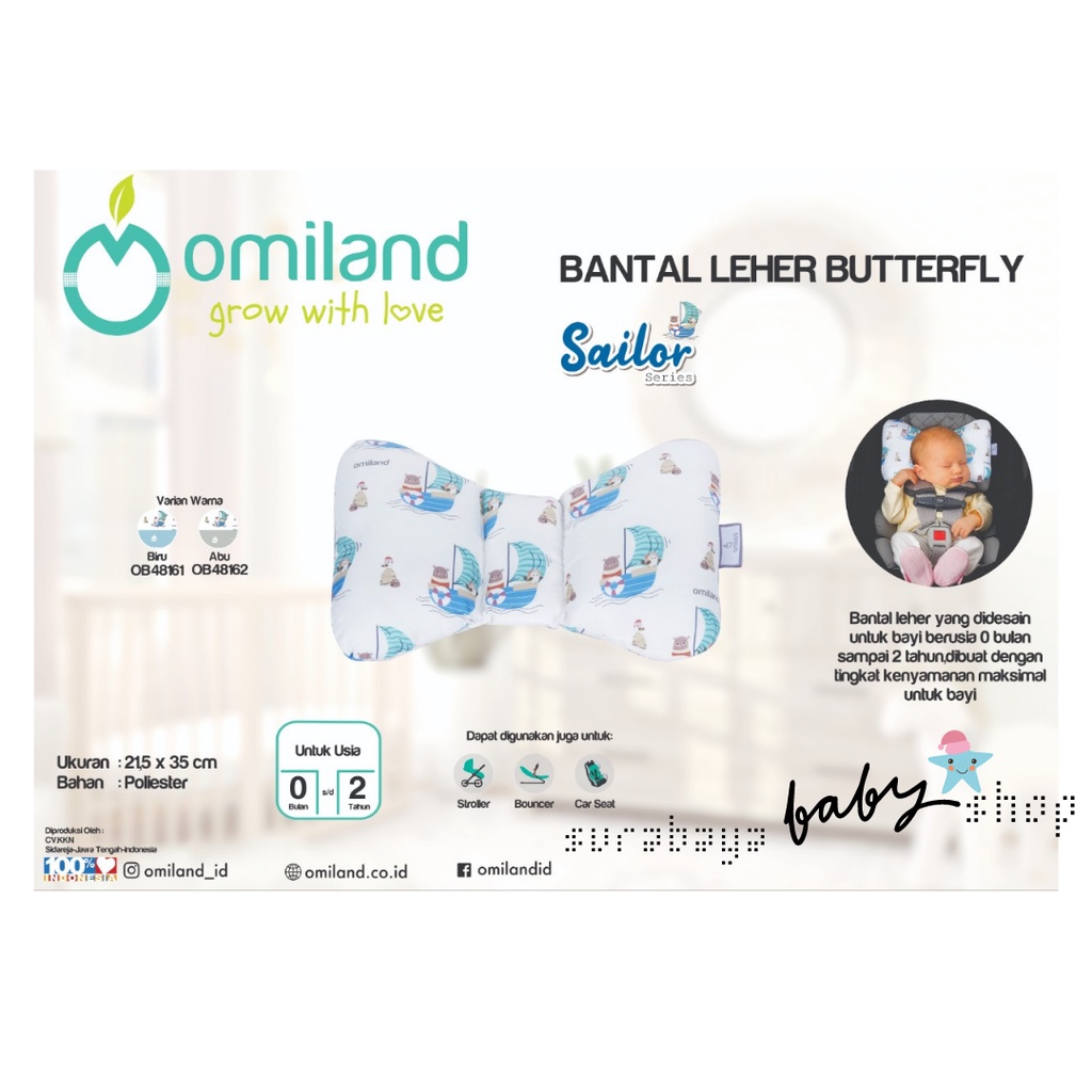 OMILAND BANTAL LEHER BUTTERFLY SLOTH / SAILOR SERIES  OB481512/OB481612