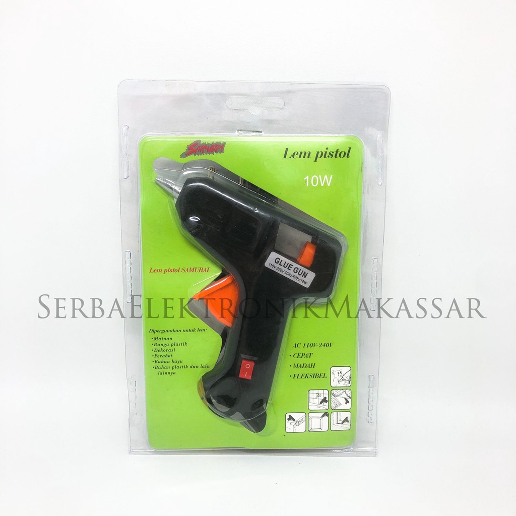 Glue Gun Lem Lilin Tembak Kecil Saklar 10w