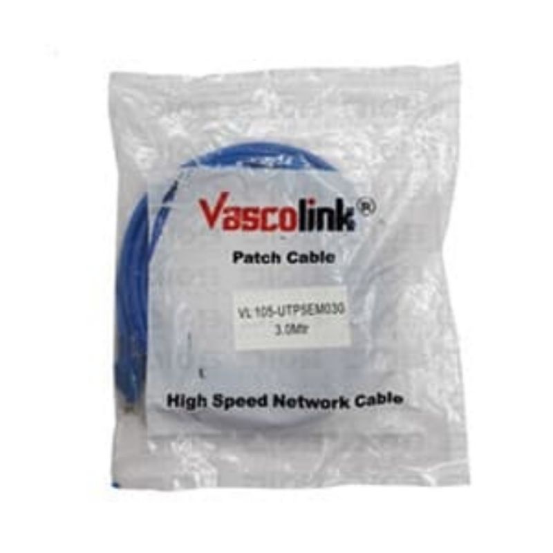 Vascolink Patch Cord Cat5 Cat 5 Cat.5 Cat5e Cat 5e Cat.5e - 3Meter