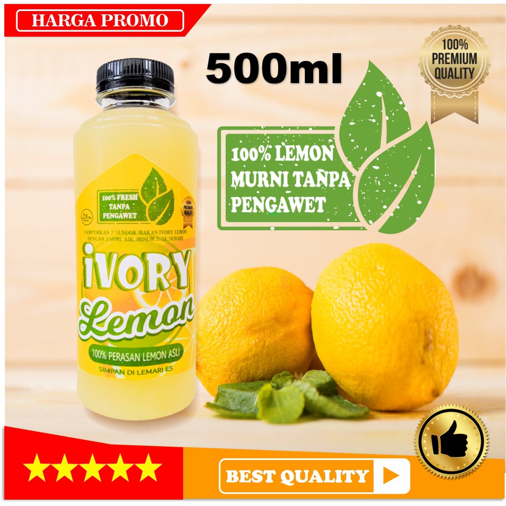 

[PROMO] Ivory Sari Lemon Asli 100% Sarlem 500mlAir Perasan Jeruk Lemon Bukan Dlemonie Lemona Gemeli