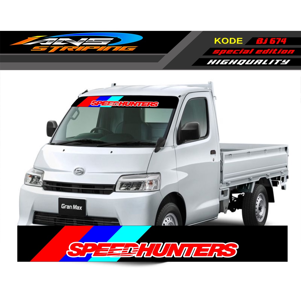 STIKER KACA DEPAN MOBIL GRANMAX / STIKER KACA DEPAN PICK UP / DECAL CARRY / DECAL KACA DEPAN L300