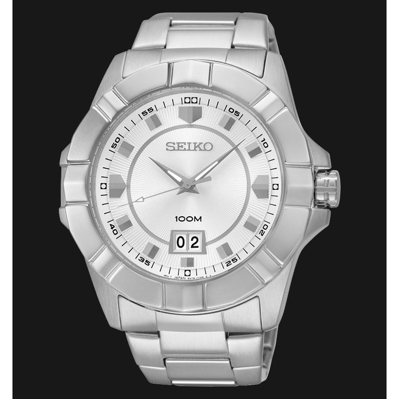 Seiko Lord SUR127P1 Quartz White Dial Big Date | Jam Pria SUR127