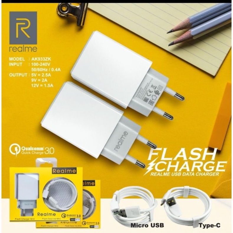 Charger Original 100% Realme 3A