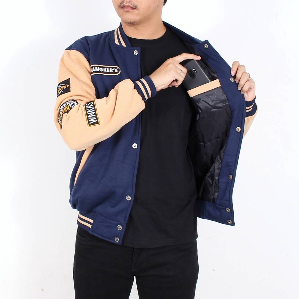 JD- TERBARU !! VARSITY JACKET PREMIUM ORIGINAL WANGKERS /JAKET PRIA VARSITY TERLARIS TEBAL PRIA DAN WANITA / JAKET BOMBER BASEBALL DISTRO TERMURAH