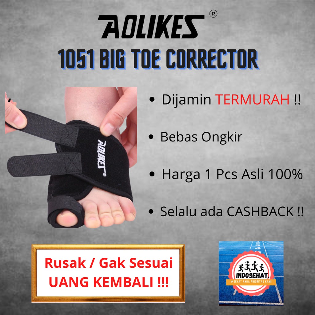 AOLIKES 1051 Big Toe Corrector / Thumb Correction - Deker Pelindung Jempol Jari Kaki