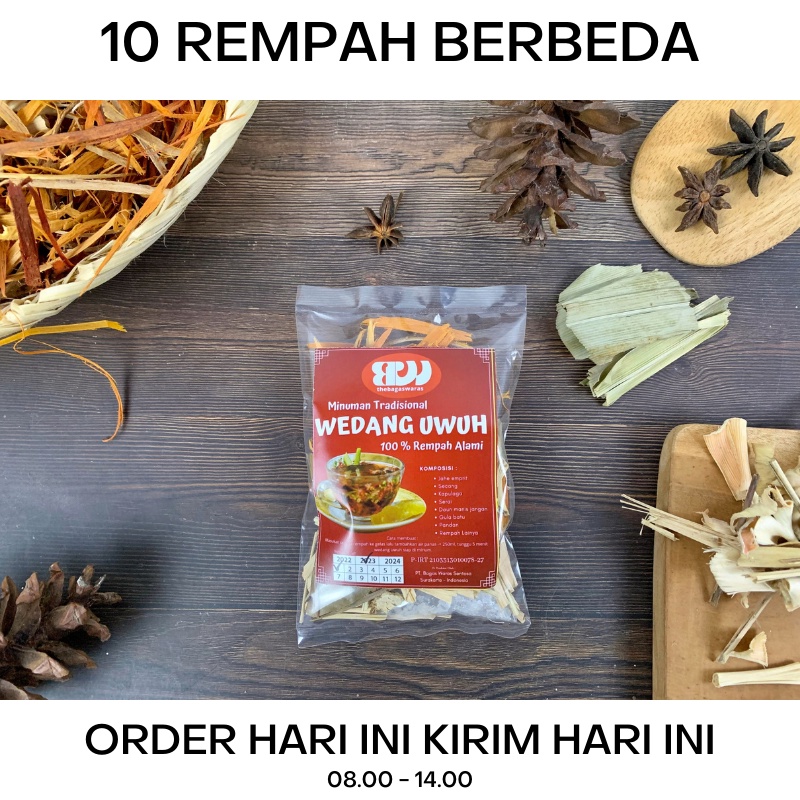

Minuman Herbal Wedang Uwuh Komplit Asli Solo Antioksidan Tinggi Dengan Kapulaga
