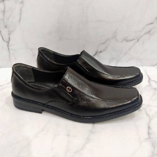 Suntour APL320 Hitam Sepatu Pantofel Pria Kulit Terlaris
