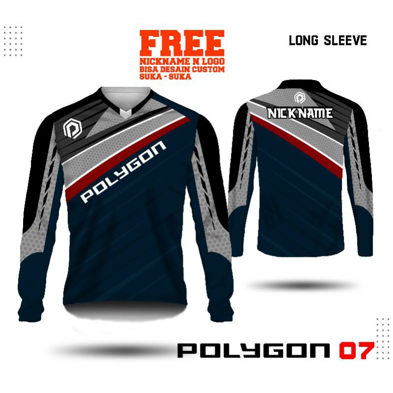 Jersey sepeda Polygon panjang, Jersey Polygon