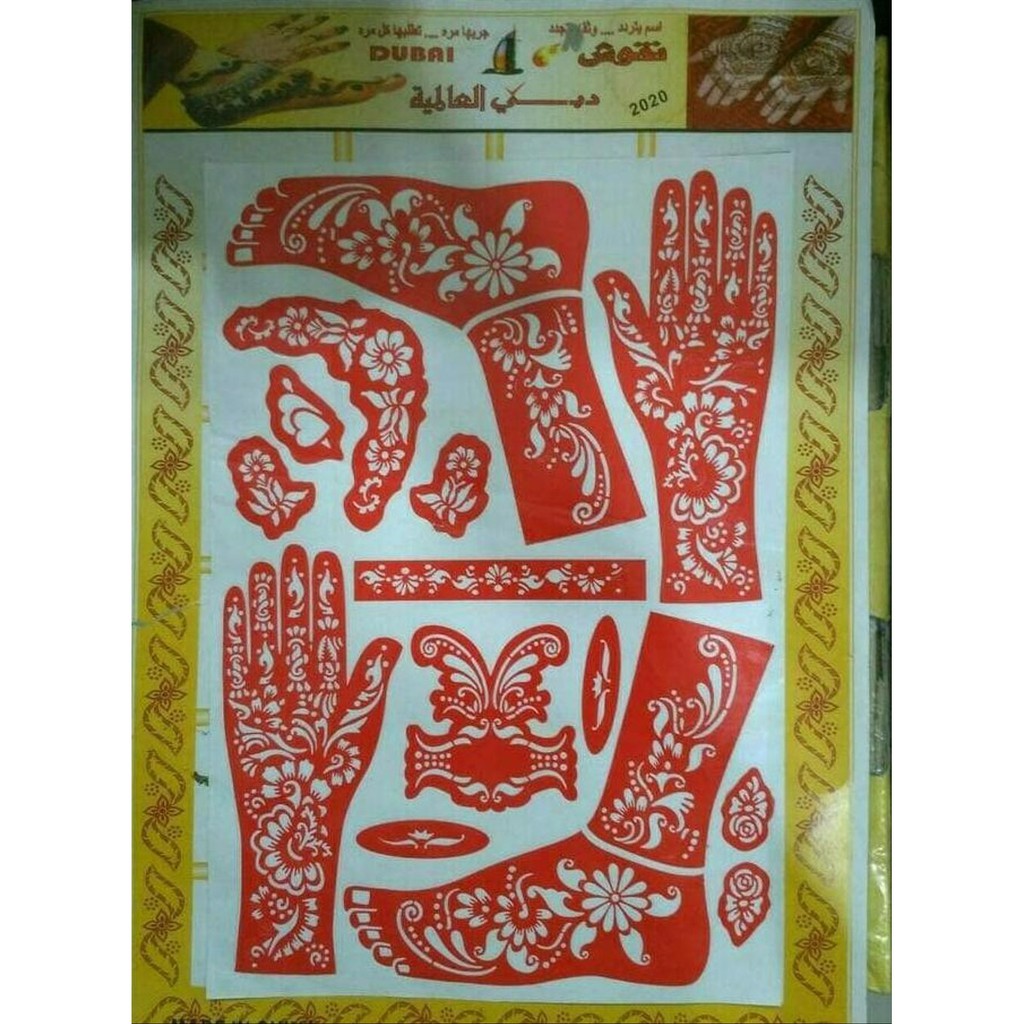 CETAKAN TATO TANGAN HENNA / CETAKAN HENNA / TATTO HENNA / STIKER