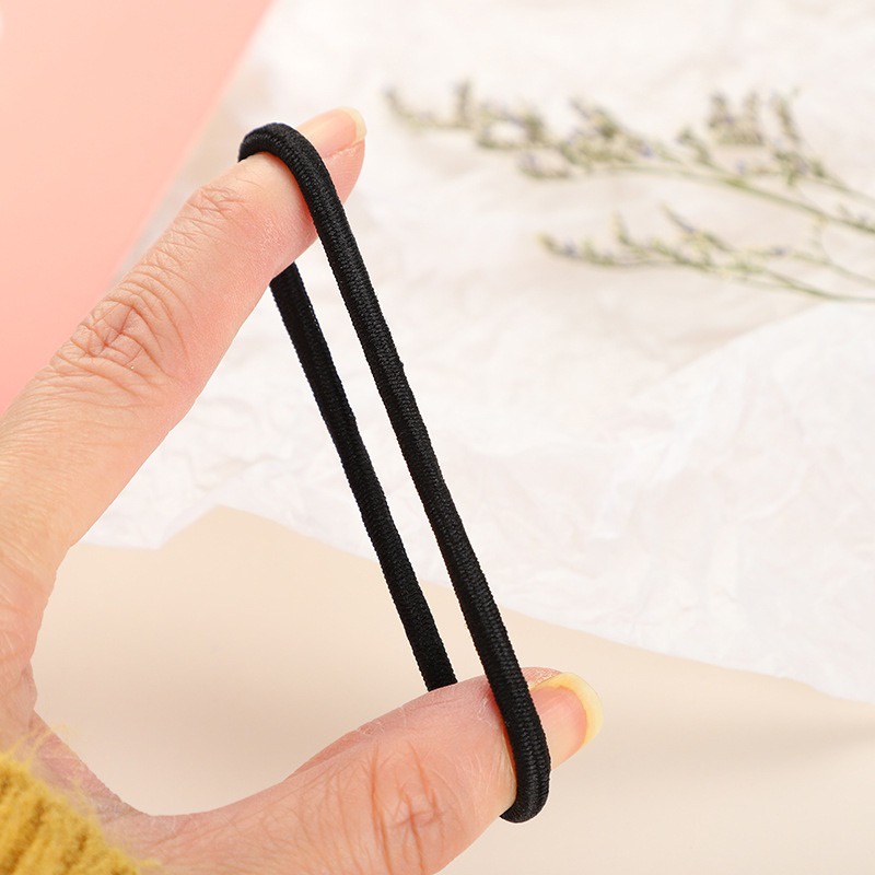 [14pcs] Ikat Rambut Ponytail Korea Tebal Set isi 14pcs Tebal Gelang Karet Kuncir Rambut Hair Ties-3