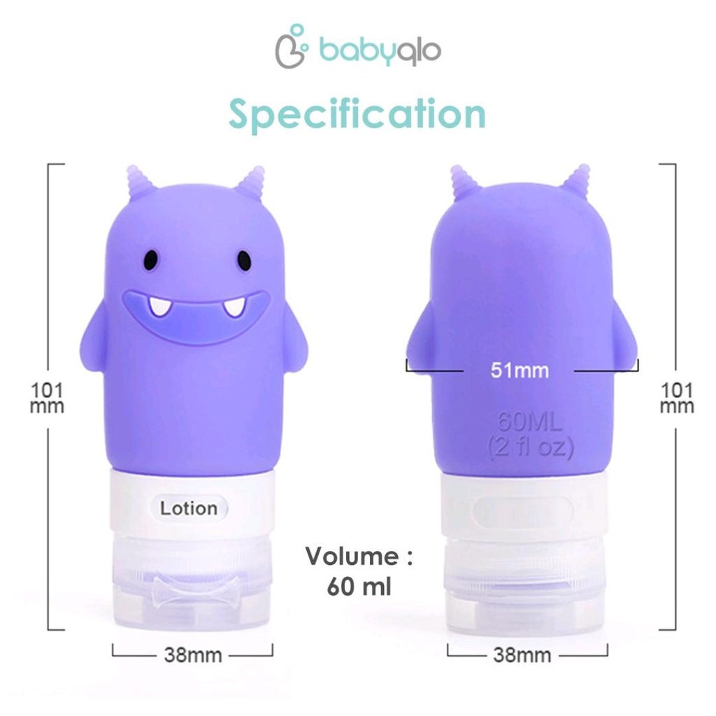 BABYQLO TRAVEL DOT MONSTER + PILL CASE AND POUCH BQ TBM9004