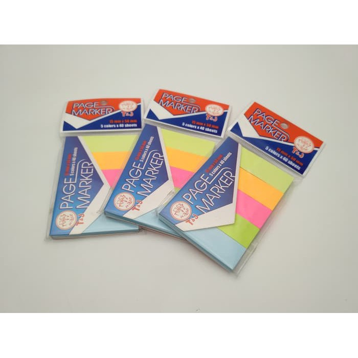 

Stok Ready TJ Page Marker 15mm X 50mm 5 colors Murah