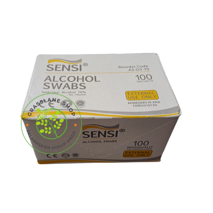 Alcohol Swab Sensi Swabs Tissue Alcohol isi 100