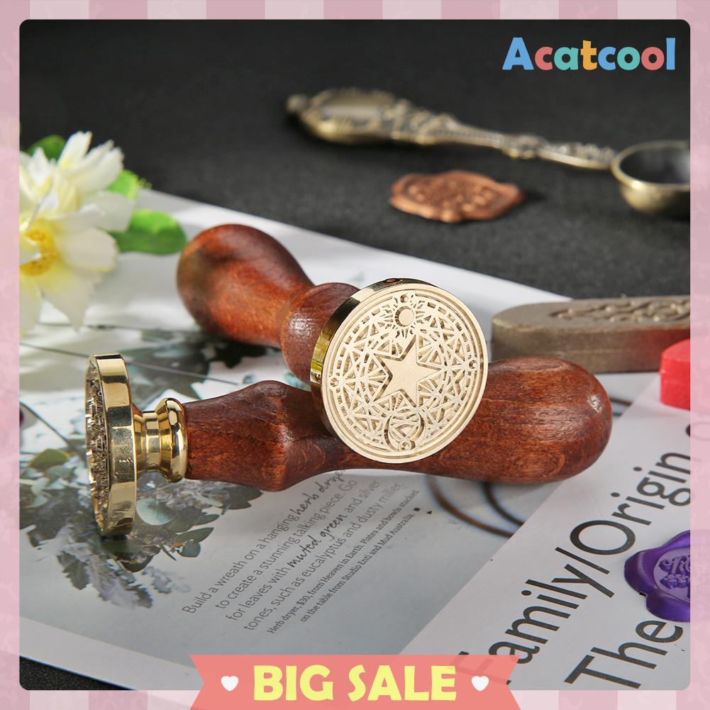 Stempel Segel Lilin Gaya Array Retro Untuk Kartu / Amplop