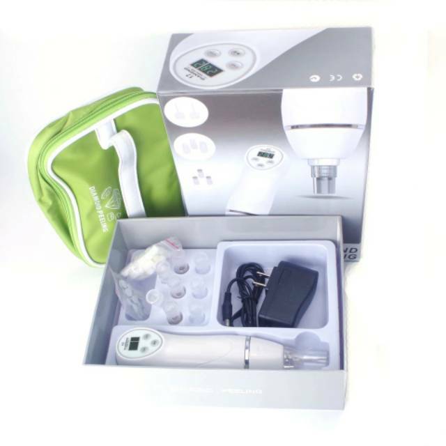 Diamond peeling portabel Vacum comedo 2in1 Alat penyedot Komedo