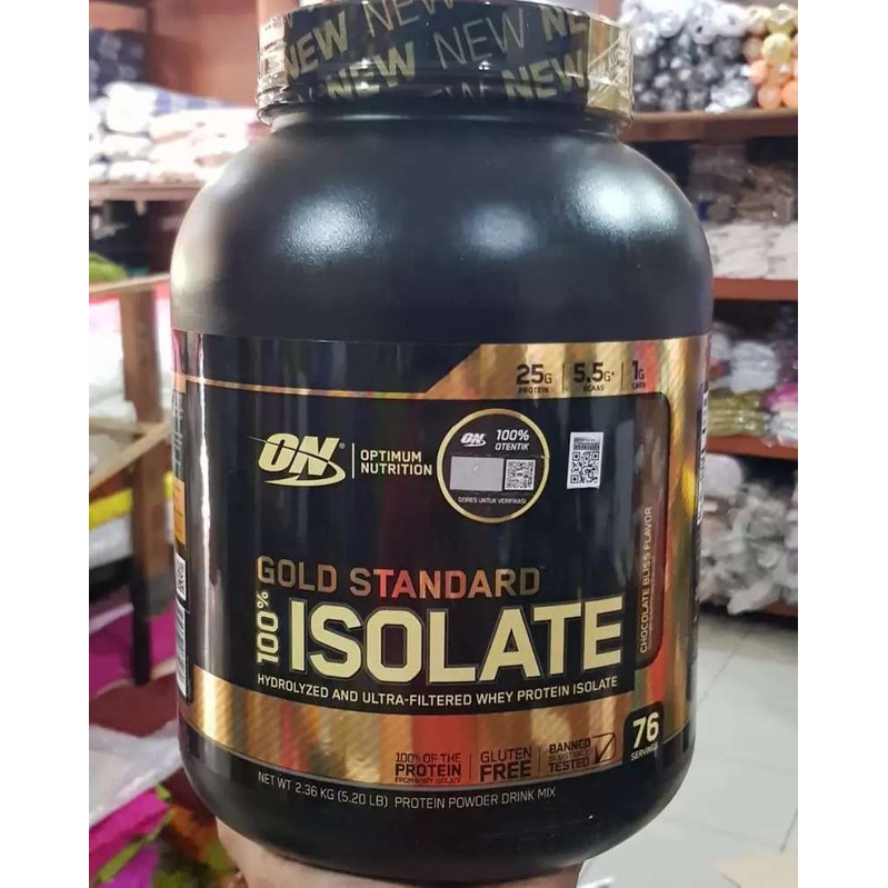 ISOLATE GOLD STANDARD OPTIMUM NUTRITION / ON ISOLATE GOLD 5 LBS BPOM