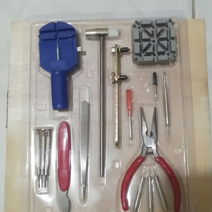 Alat Set Service Jam Tangan Tools Kit Watch pemotong Rantai Lepas Tali