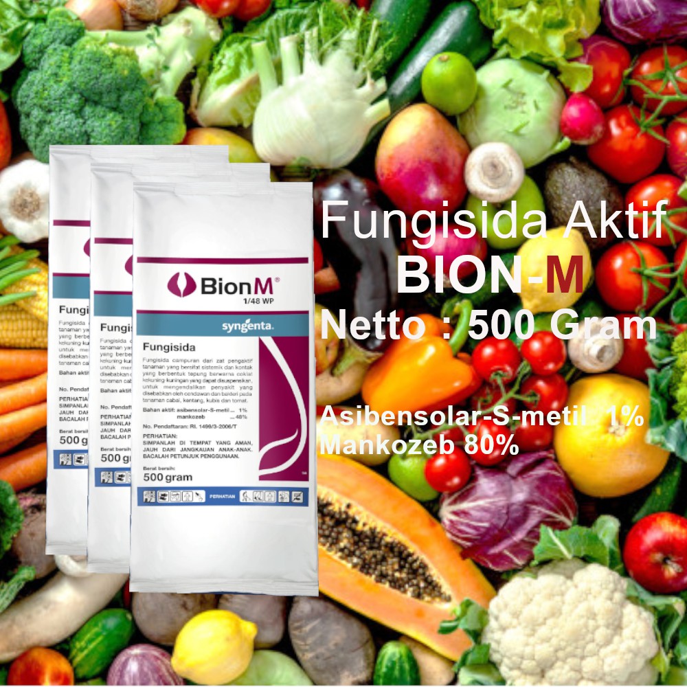 Fungisida Bion M BionM 500 Gram Mankozeb 80%