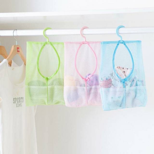 storage bag clotchea / laundry storage bag hanging mesh bag
