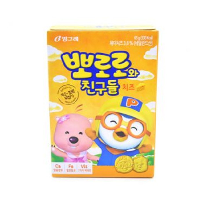 

Korea Pororo Chocolate Biscuits Famous Korean cartoon character shape biscuit! This delicious snack