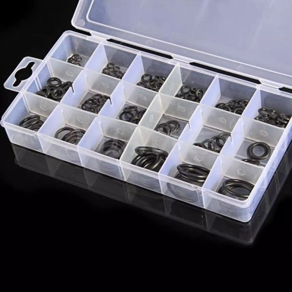 Isi 225 PCS O-Ring Seal // Karet Rubber Oring Seal Tightening Assortment + box