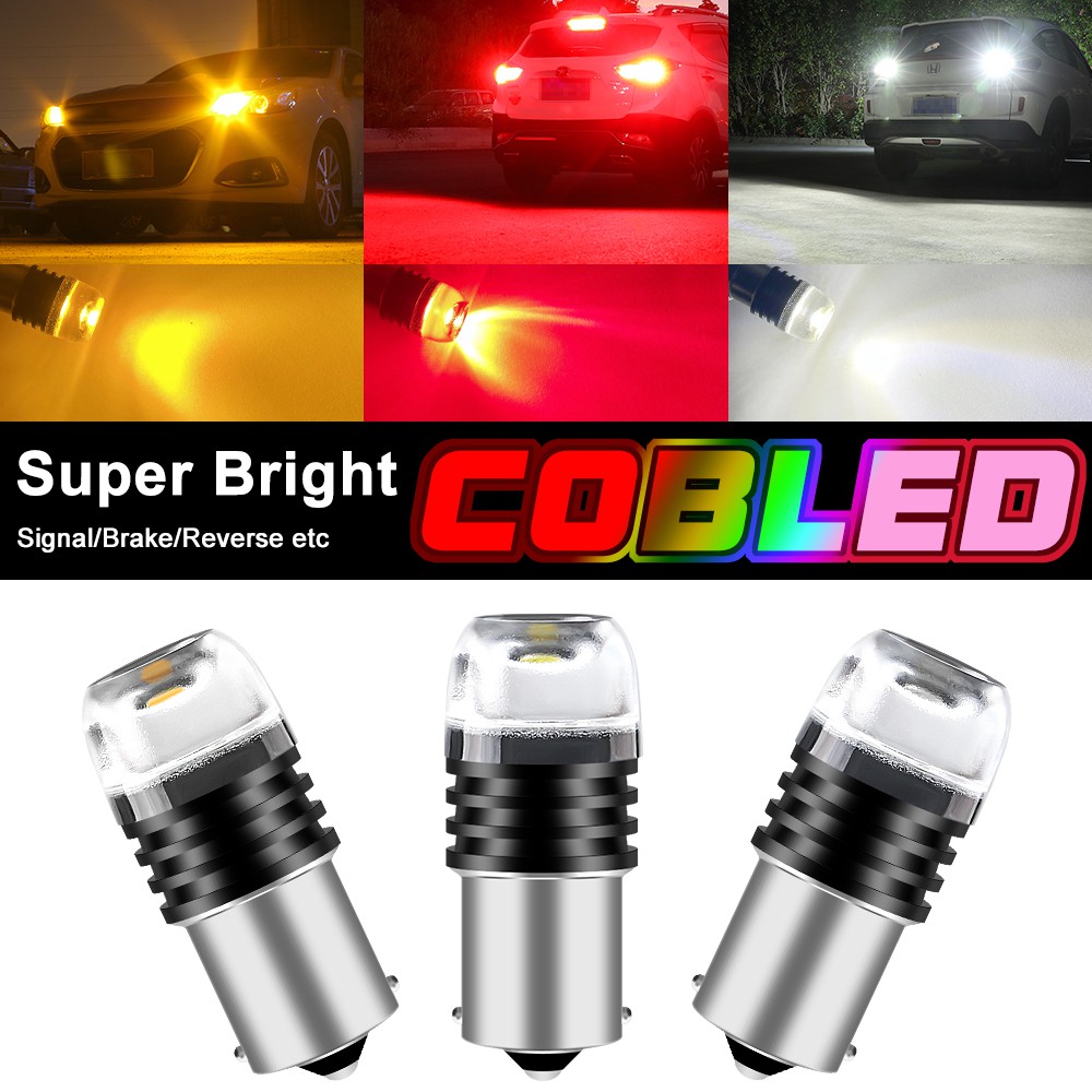 Lampu Led Cob 1156 Ba15S 12v Untuk Sein / Rem Belakang Mobil / Motor