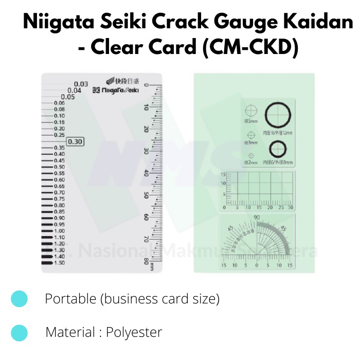 

Niigata Seiki Crack Gauge Kaidan - Clear Card (CM-CKD)