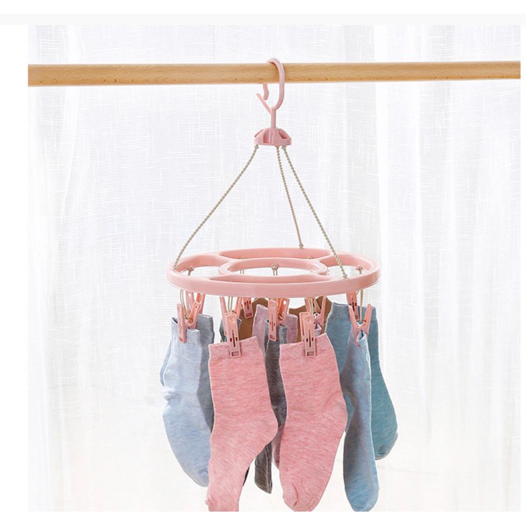 Hanger Jepitan Baju / Gantungan Baju Kaos Kaki &amp; Pakaian Dalam