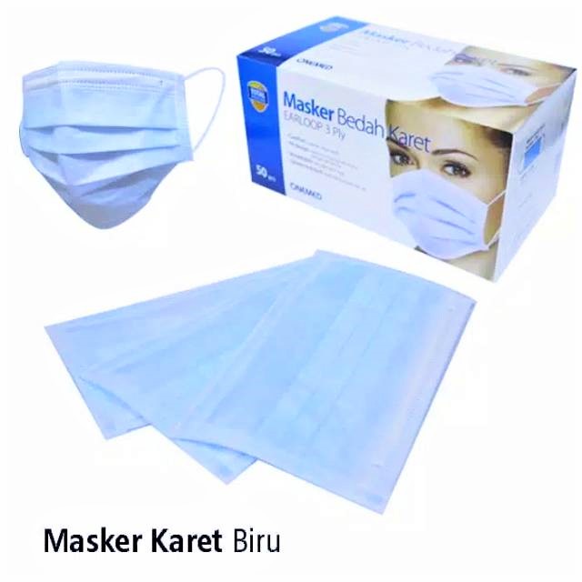 BABEE MASKER MEDIS ONEMED SHUMU 3PLY EARLOOP / SURGICAL MASK KEMENKES