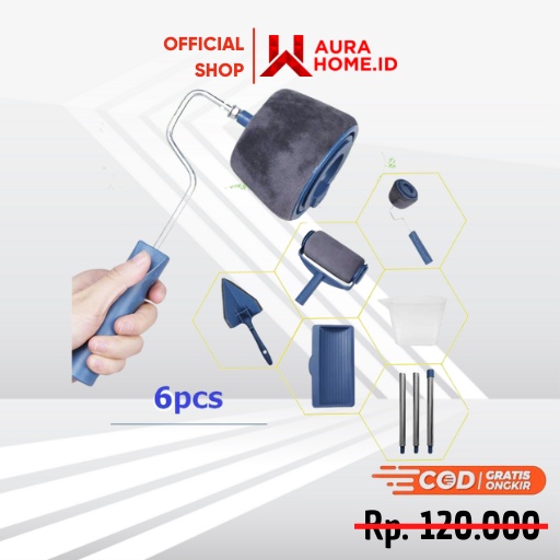 Kuas Cat Tembok Paint Runner Pro Roller / Set Alat Kuas Cat Roll Tembok Dinding Motif Panjang Anti T
