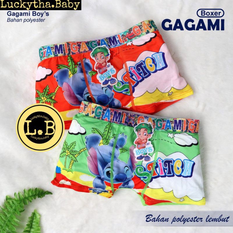 6pc_ celana BOXER GAGAMI BOY &amp; GIRL MOTIF KARAKTER / CELANA DALAM ANAK GAGAMI /CD renang ANAK GAGAMI