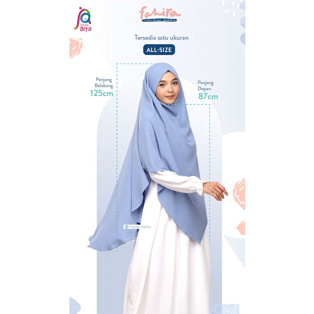 FAHIRA FRENCH KHIMAR JILBAB ARFA / AFRA