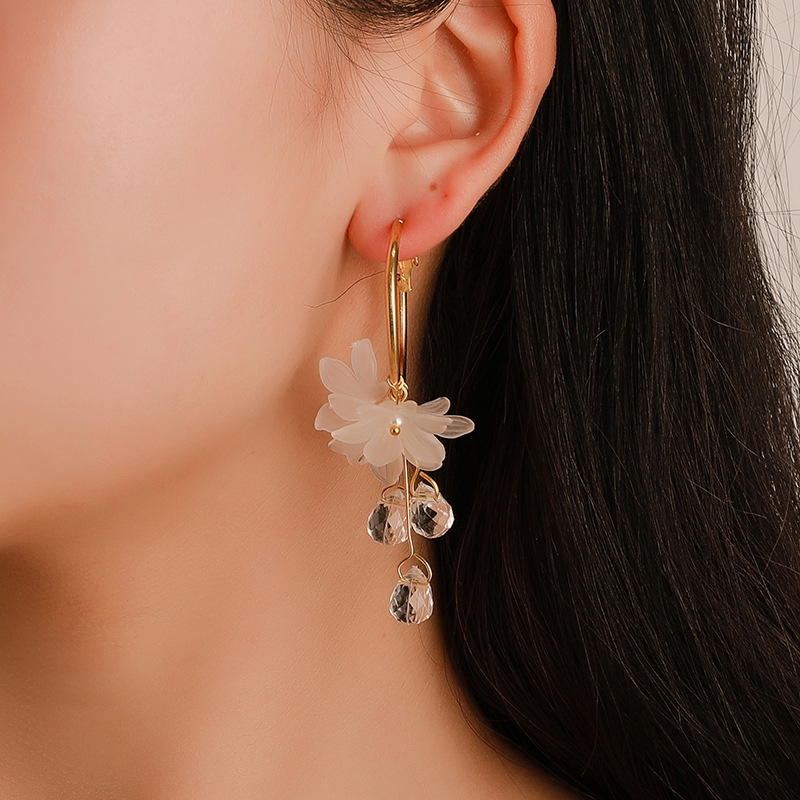 Anting-anting, bunga kristal bergaya Temperamen anting peri liar