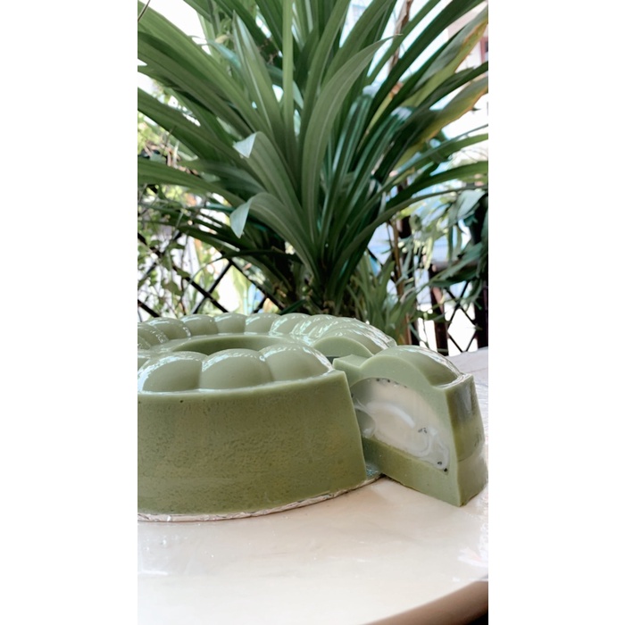 

Puding santan kelapa puding pandan kelapa puding kelapa 22 cm - 1 loyang