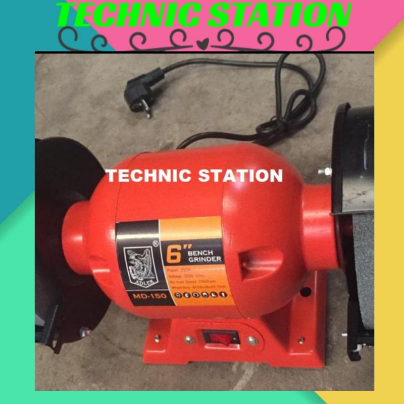 ADLER Gurinda duduk 6" bench grinder 6 inchi Germany heavy duty BOSCH